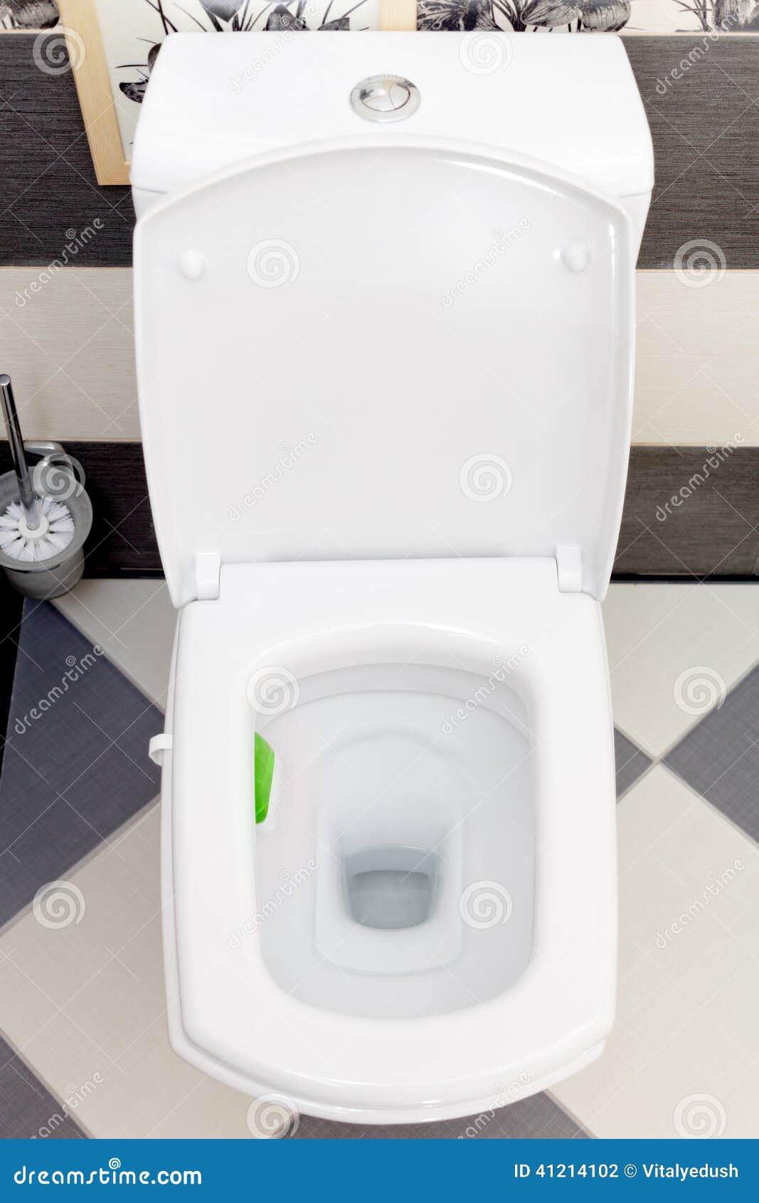 Interior of a Typical Watercloset. Stock Photo Image of ceramic