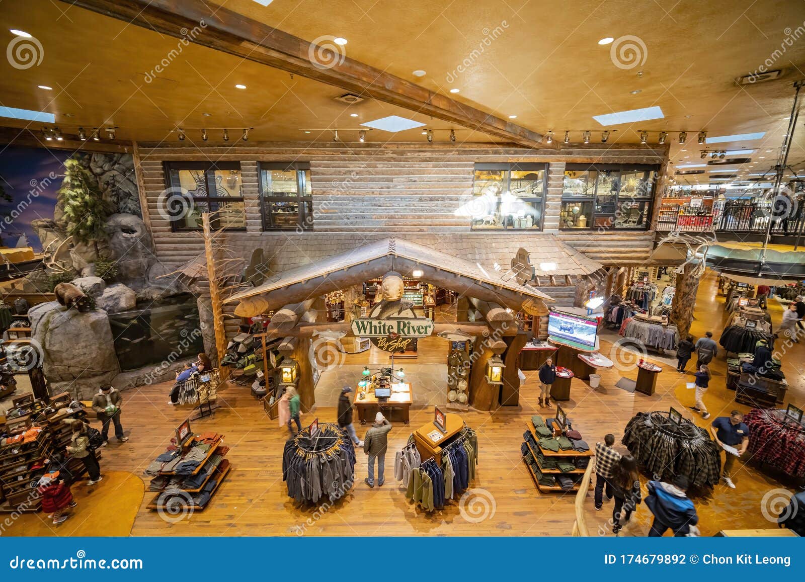 Interior View of the Bass Pro Shops Editorial Photography Image of