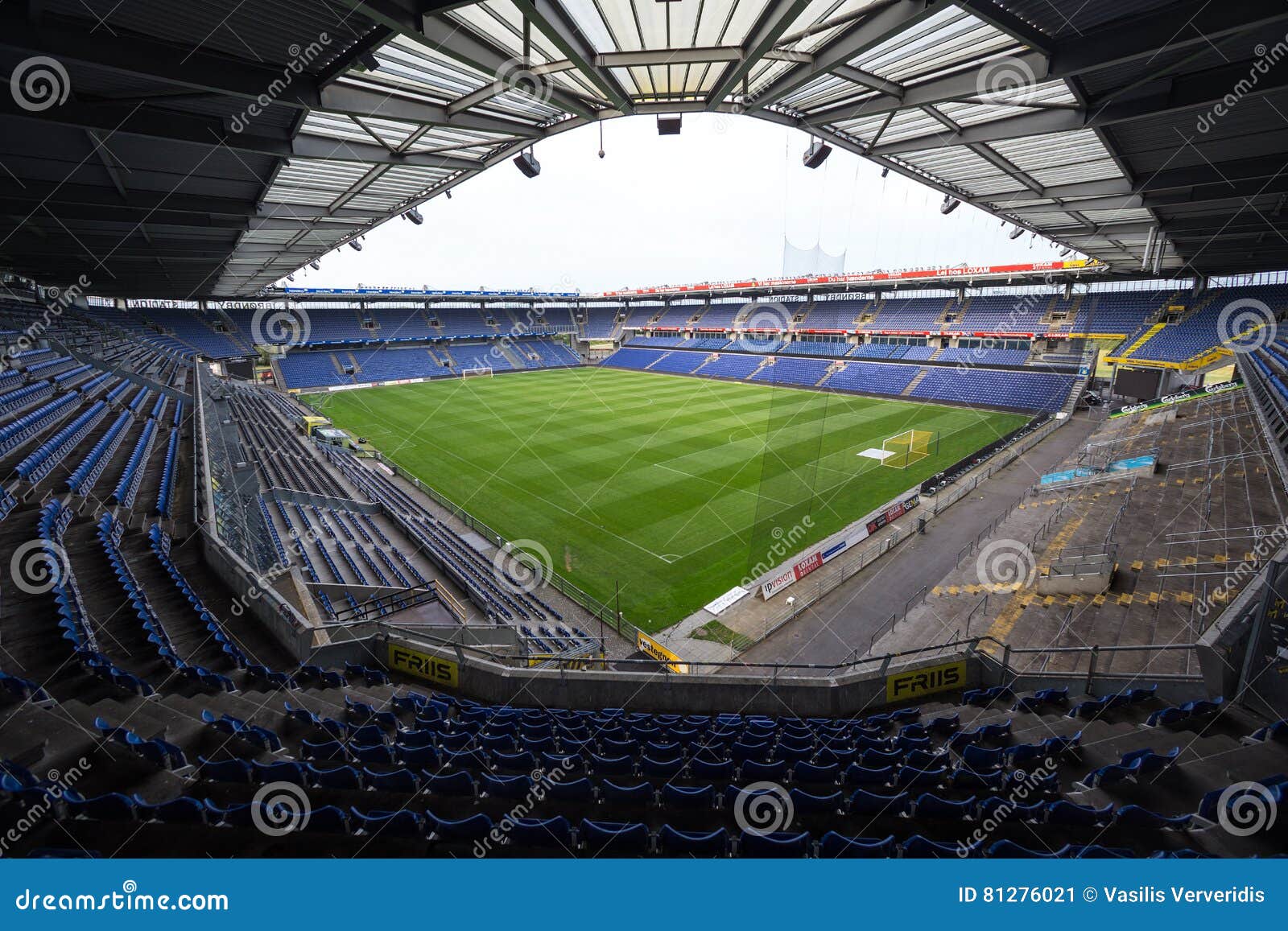 Interior View of Brondby Arena Editorial - Image arena, field: 81276021