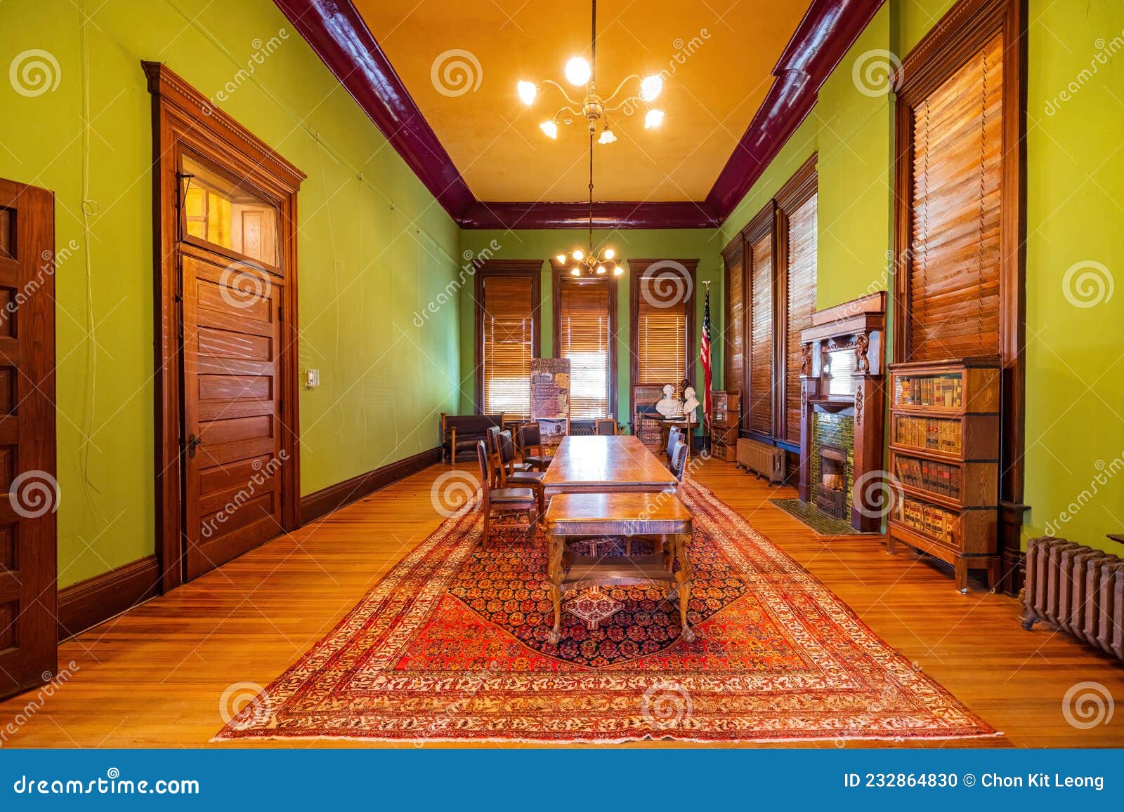 Interior View of the Carnegie Library Editorial Image Image of