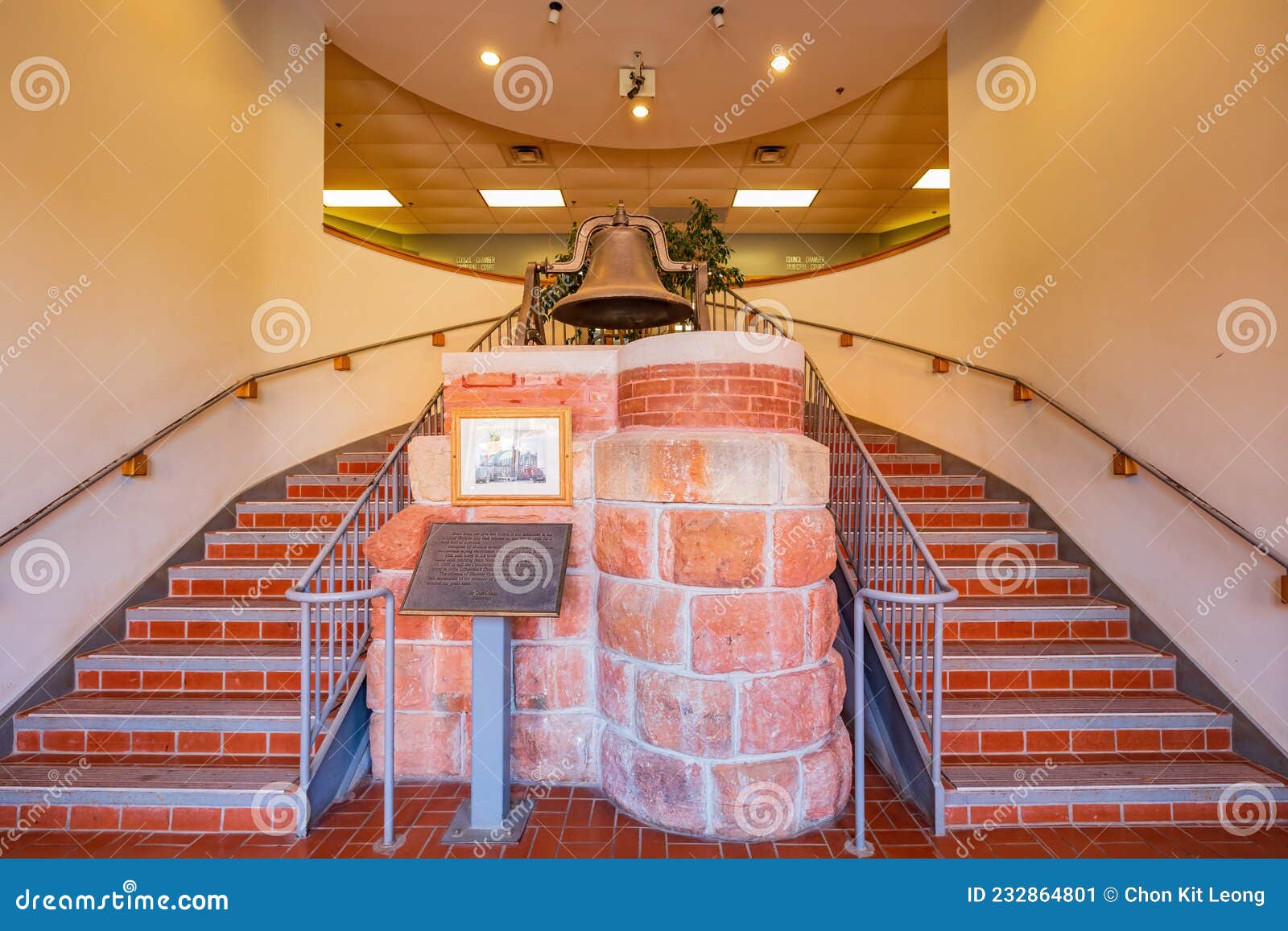 Interior View of the City Hall in Old Town of Guthrie Editorial Photo