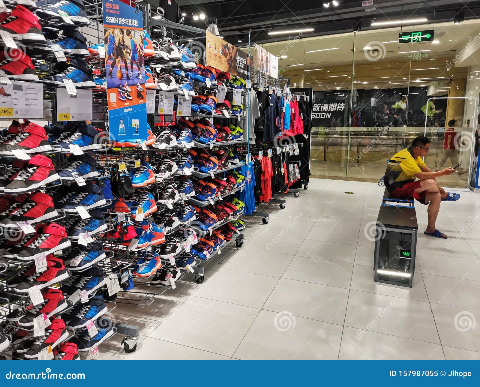 Interior View of Decathlon Sports Goods Store in Wuhan City Editorial ...