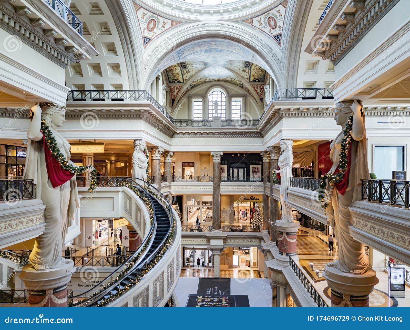 Inside The Forum Shops Luxury Shopping Mall at Caesars Palace, Las Vegas  Stock Photo - Alamy