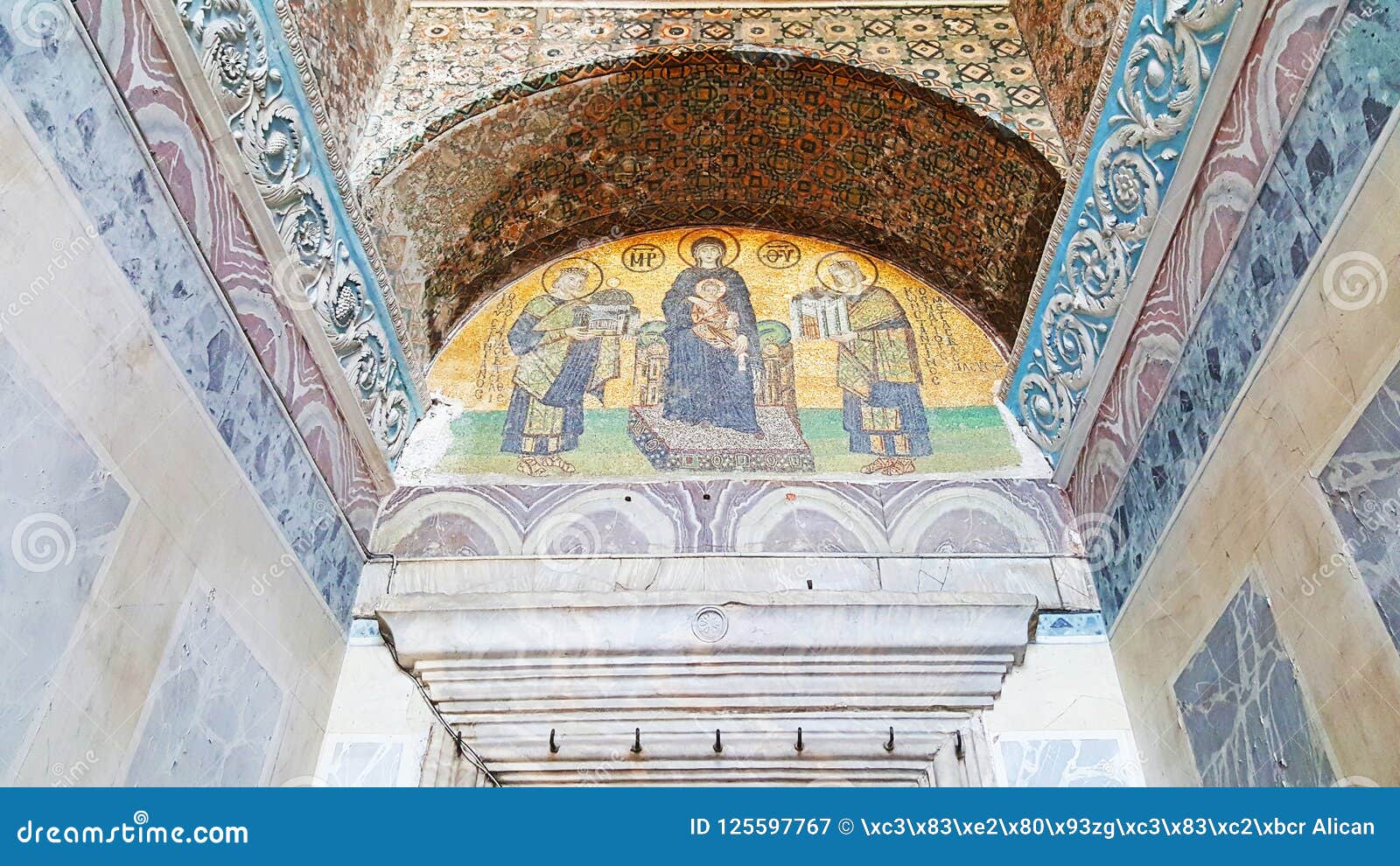 hagia sophia mosque istanbul panoramic