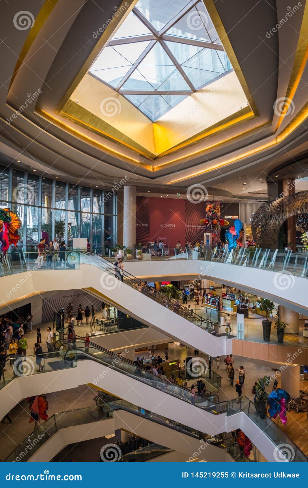 Interior View of ICON SIAM, is the New Shopping Center and Landmark of  Bangkok, Thailand. Editorial Image - Image of fancy, siam: 145219255