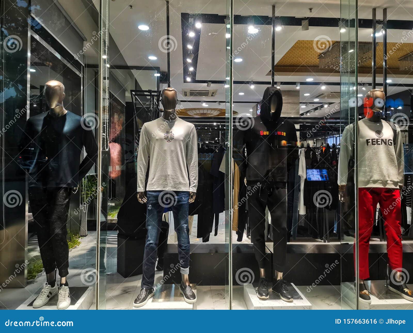 Interior View of a Sportswear Shop in Wuhan City China Editorial Photo ...