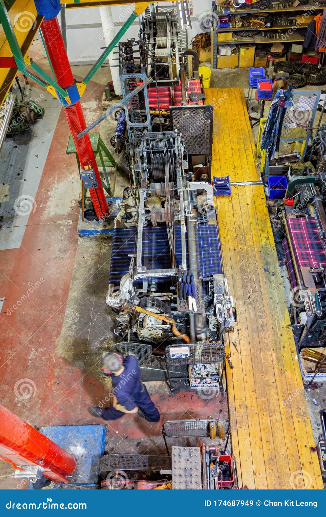 Interior View of the Tartan Weaving Mill and Experience Editorial Stock