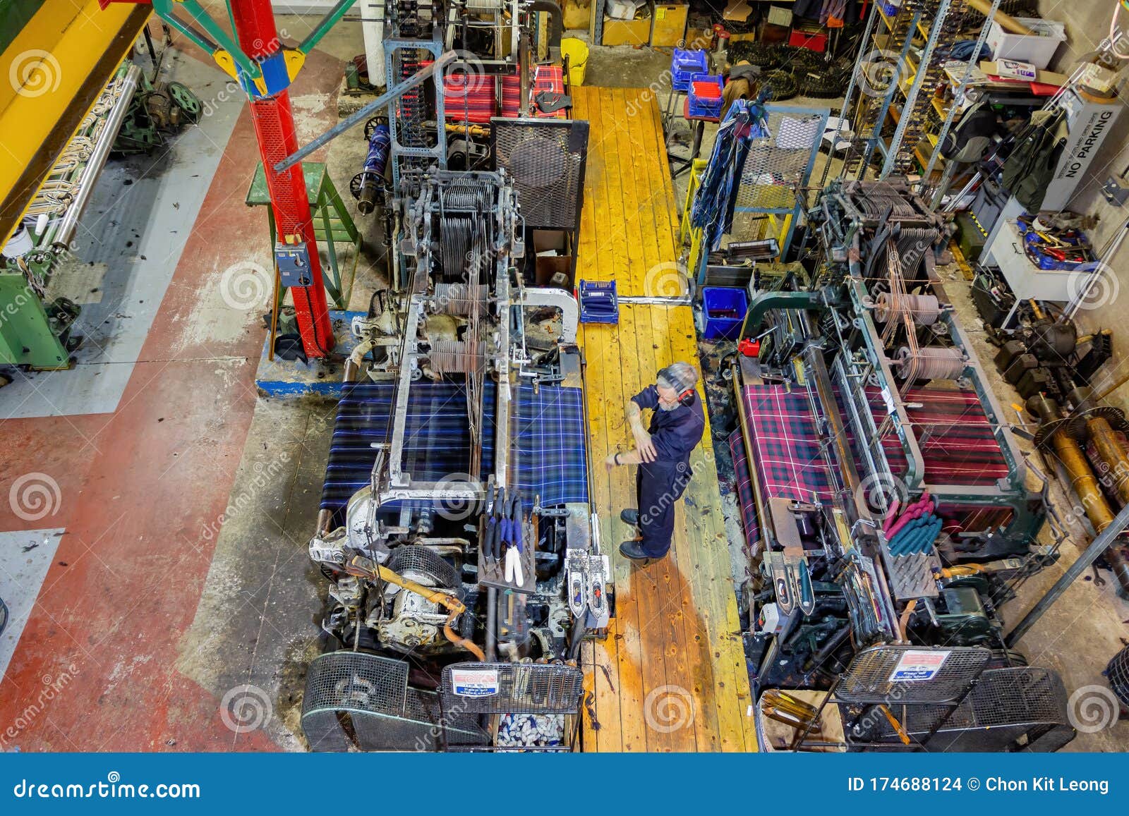 Interior View of the Tartan Weaving Mill and Experience Editorial Stock