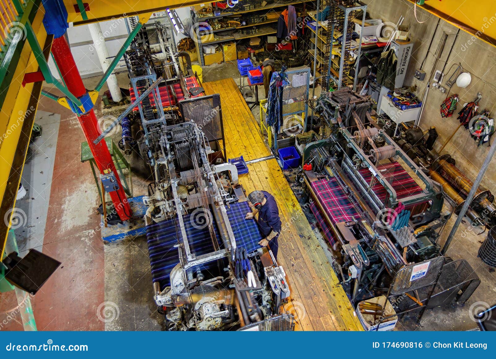 Interior View of the Tartan Weaving Mill and Experience Editorial Photo