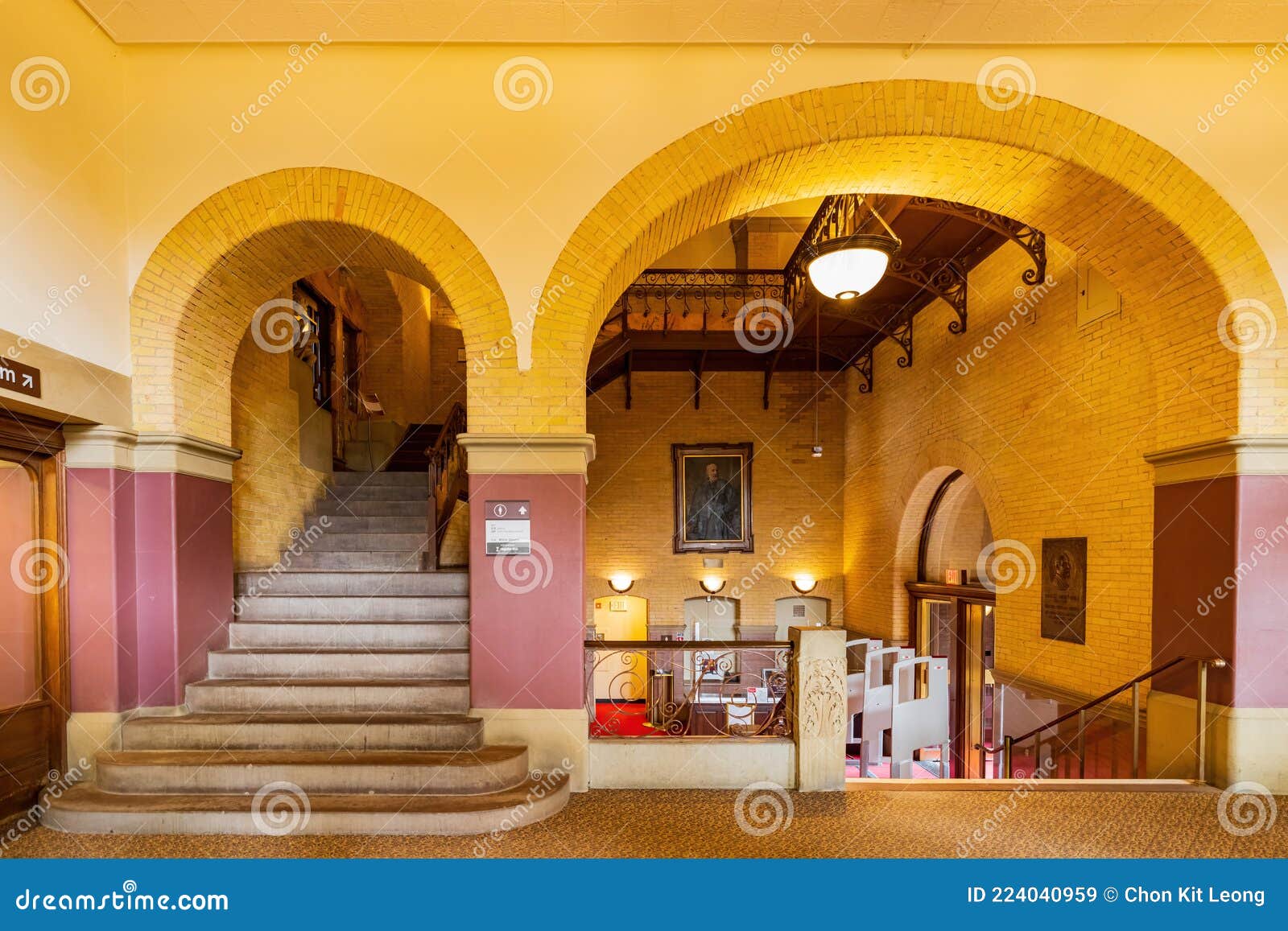 Interior View of the Uris Library of Cornell University Editorial Stock