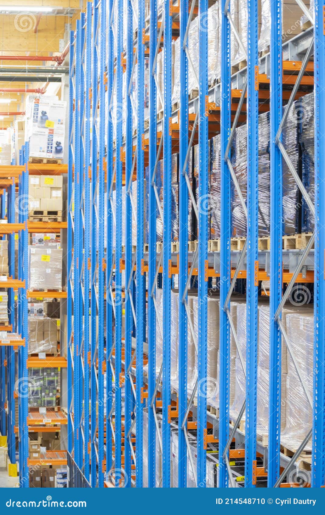 Interior View of a Warehouse Stock Photo Image of export, operator