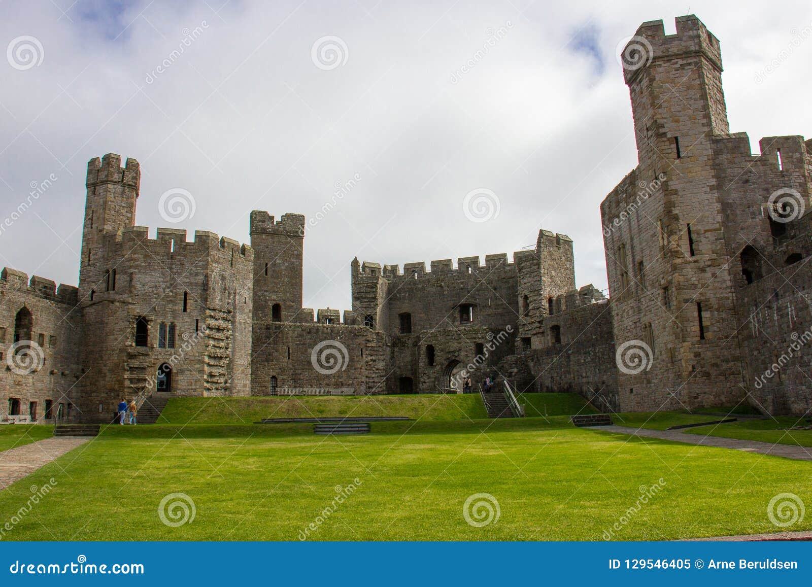 The Interior Of Caernarfon Castle Editorial Image Image Of