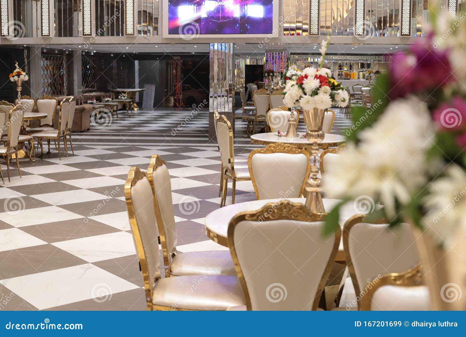 Wedding Chairs Tables Pretty Cute Stock Image Image of chair