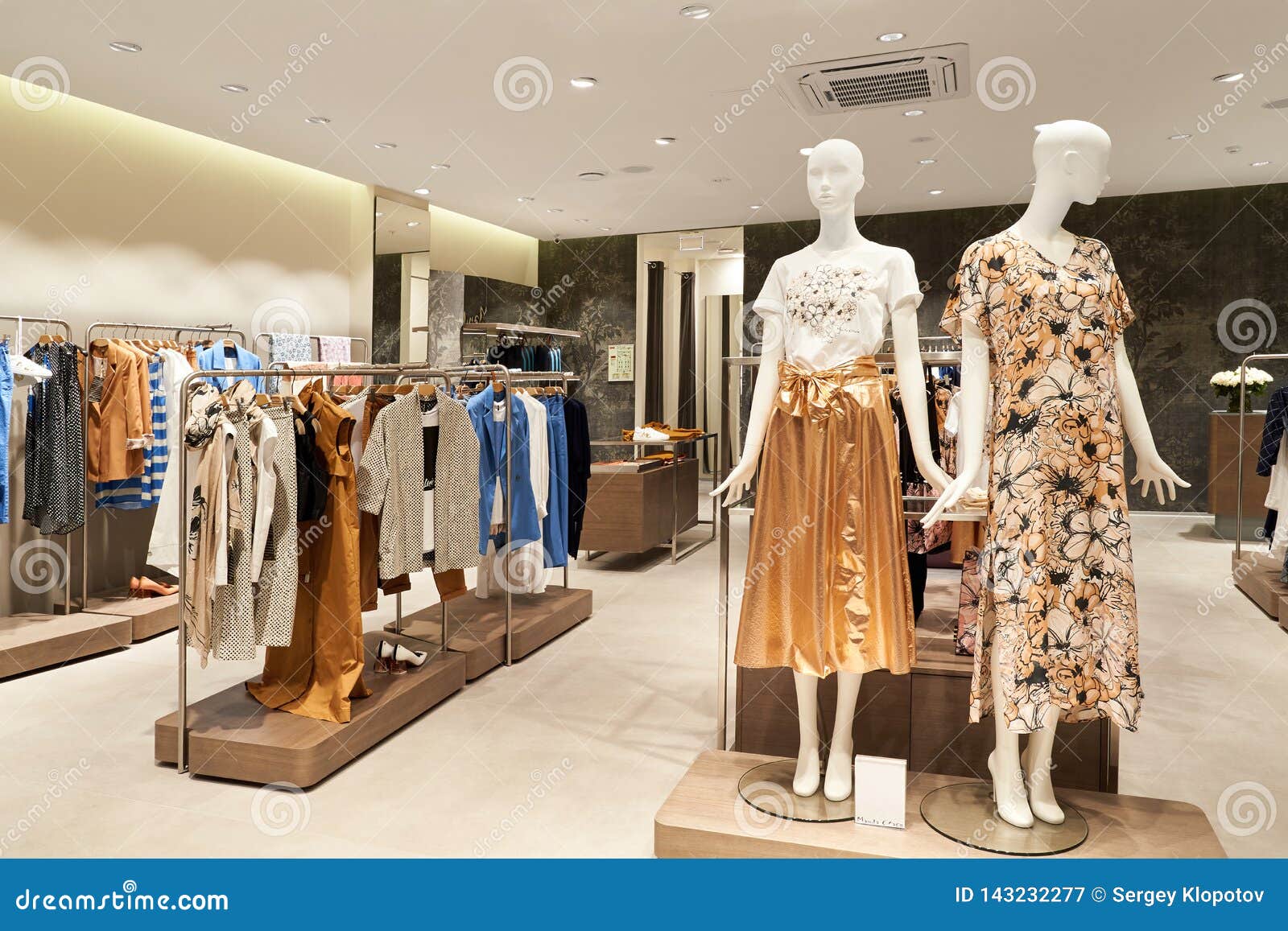 Interior of Women`s Clothing Store in the Mall Editorial Photography ...