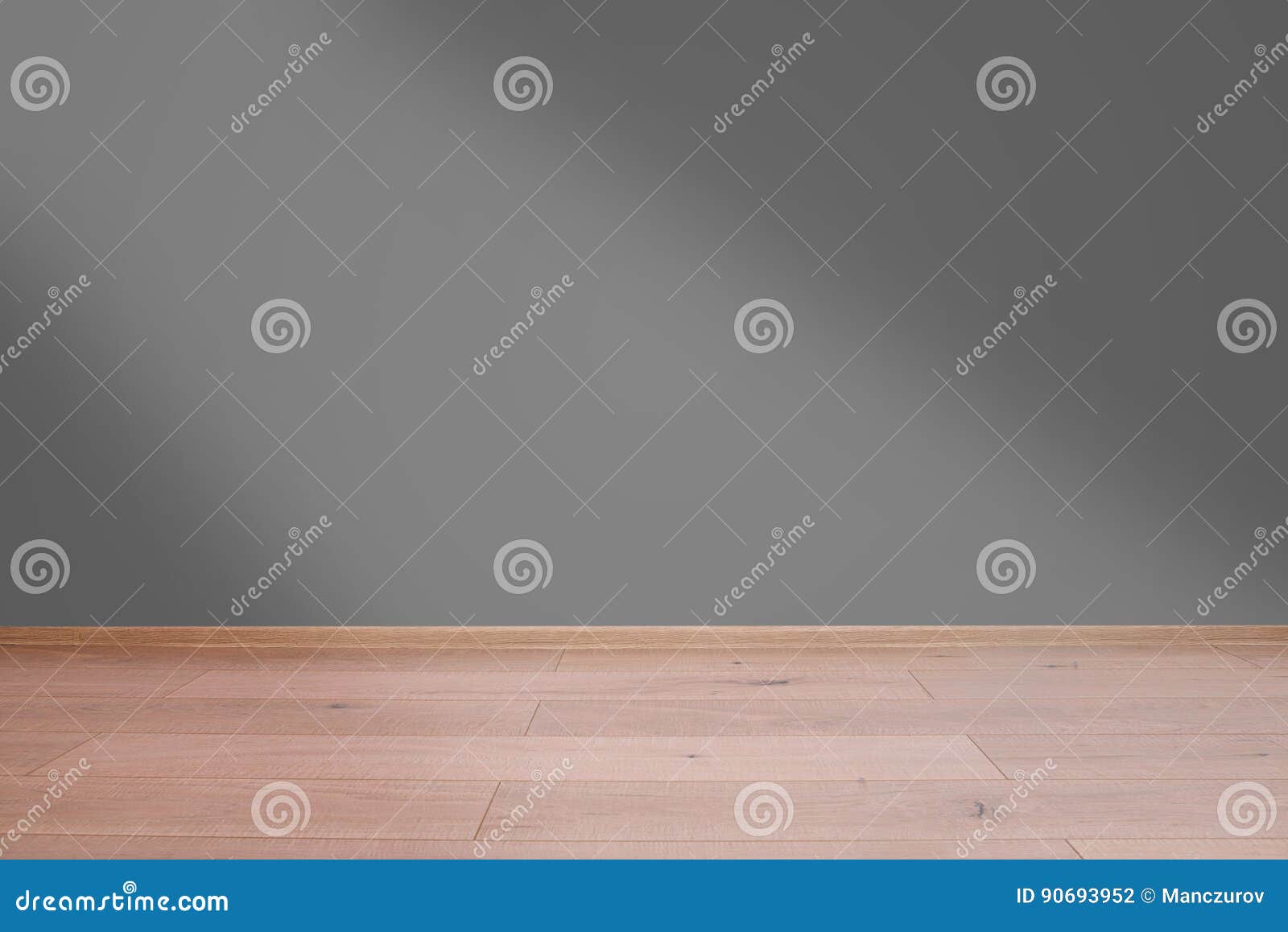 Interior with Wooden Floor and Grey Wall Stock Photo Image of