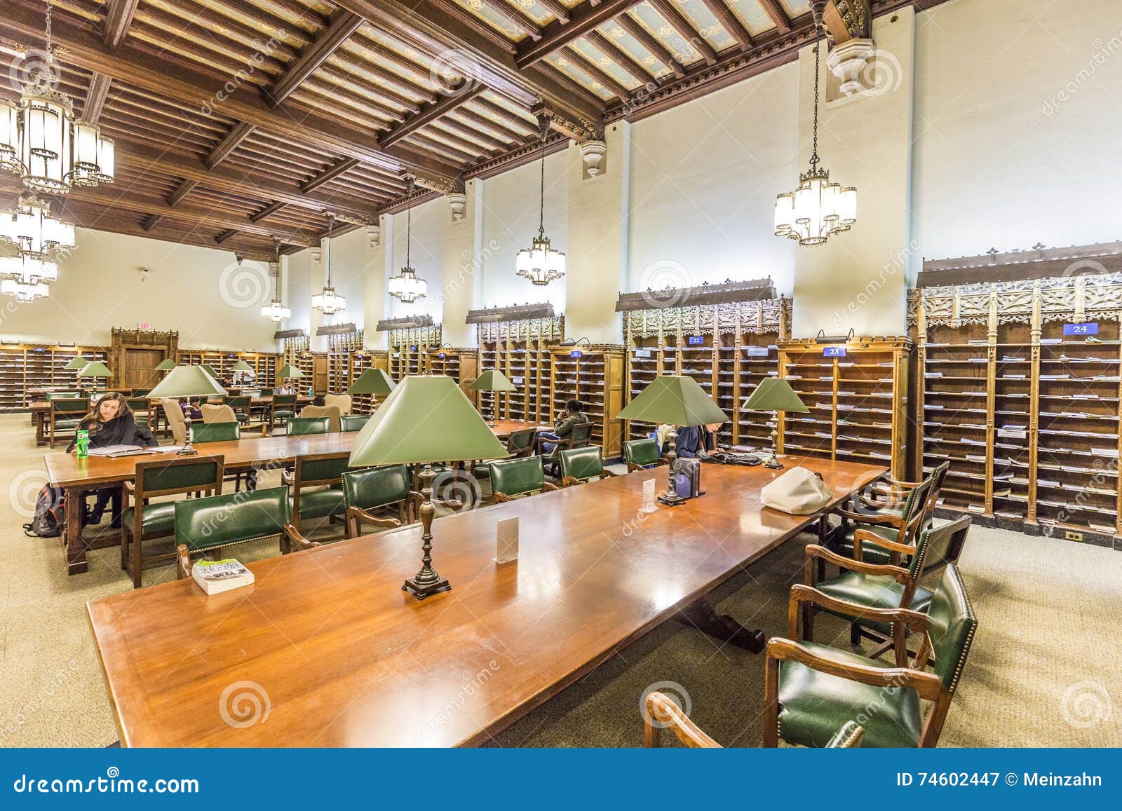 Interior of Yale University Library Editorial Photography Image of