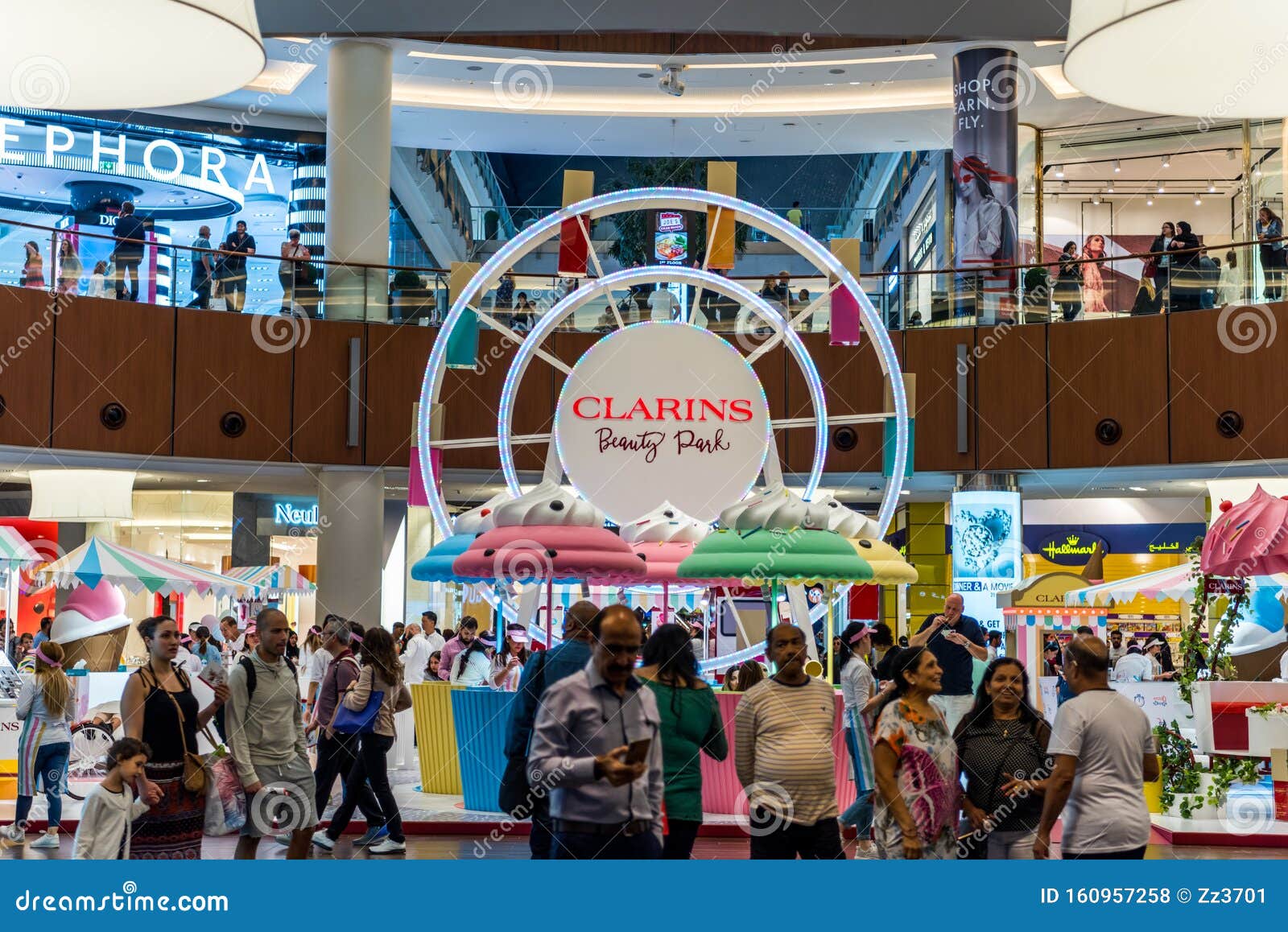 Interiors of the Dubai Mall, the Worl`s Largest Shopping Mall in Dubai