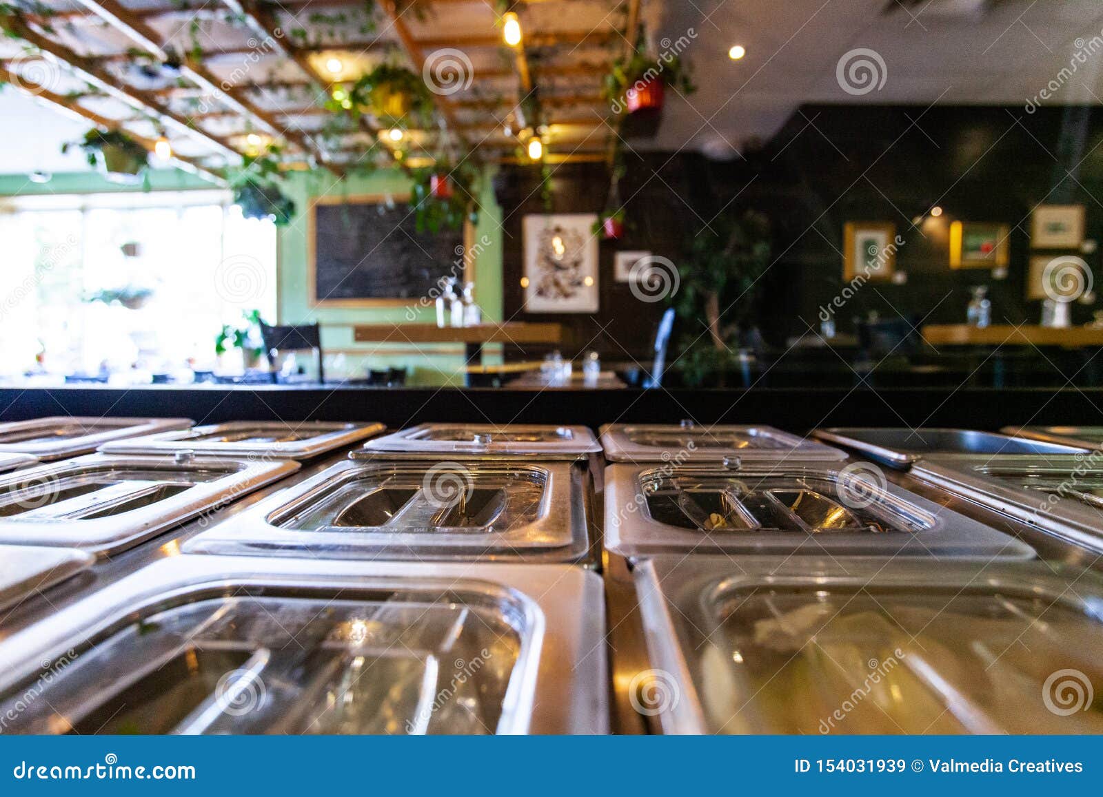 Interiors Of A Modern Restaurant Stock Image Image Of