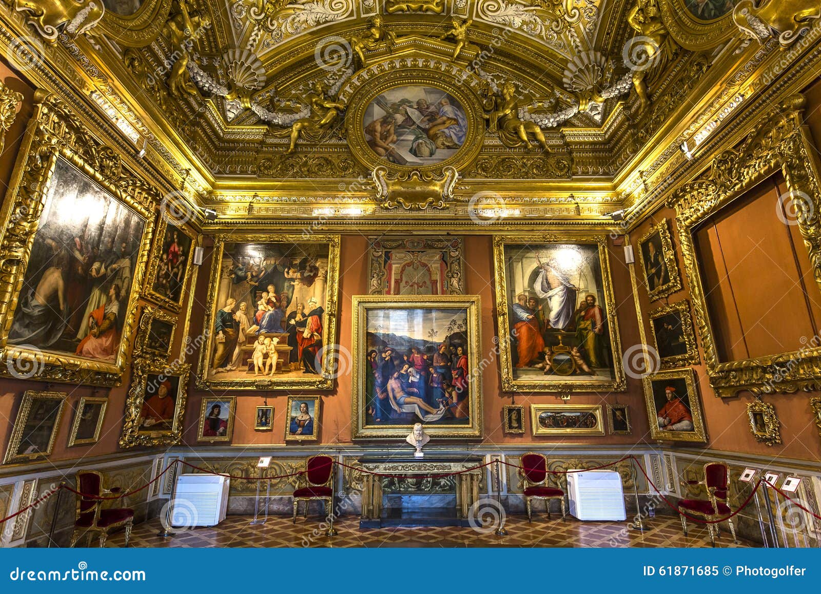 Interiors Of Palazzo Pitti Florence Italy Editorial Image