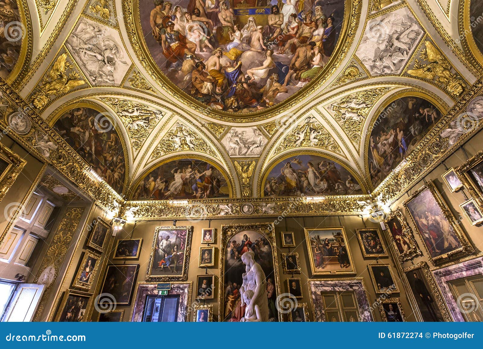 Interiors Of Palazzo Pitti Florence Italy Editorial Stock