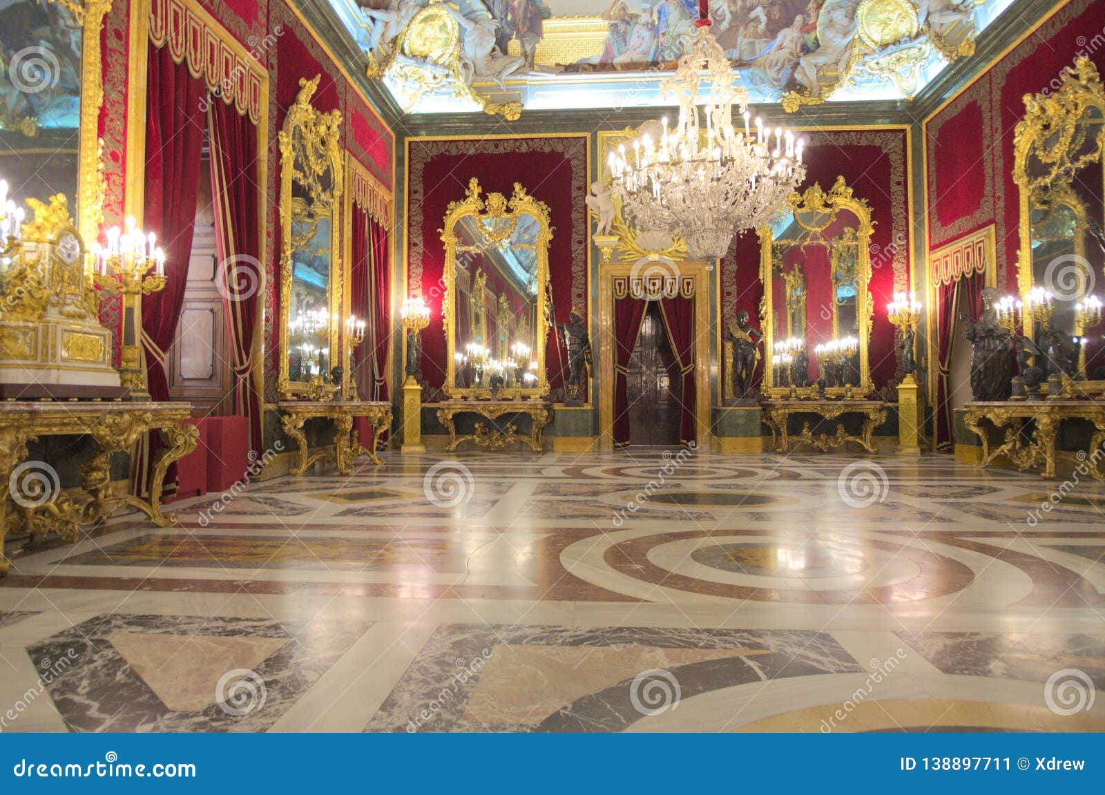 Interiors Of Royal Palace In Madrid Editorial Photo Image