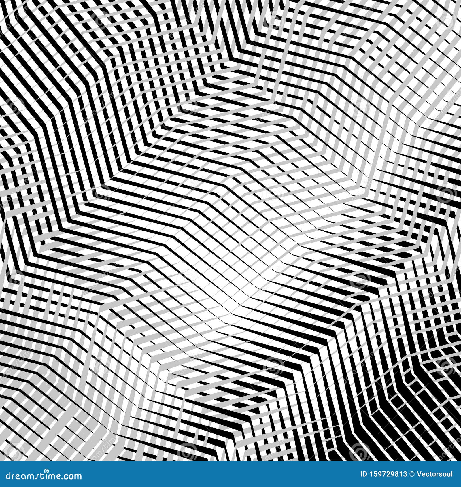 Interlace, Interlocking Lines. Curve, Flex Intersecting Lines Grid