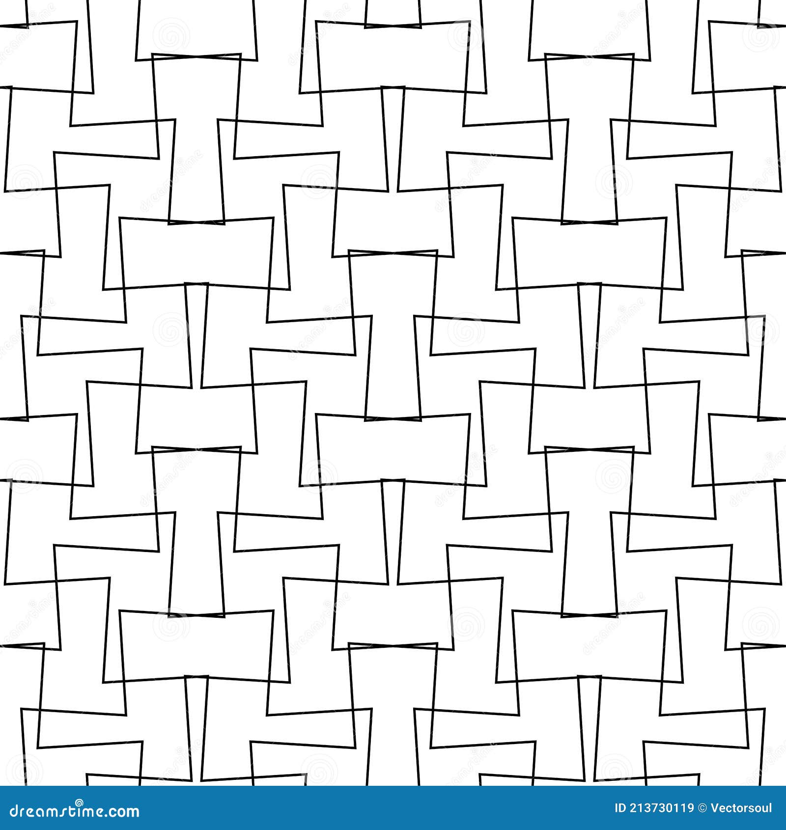 Interlace, Twine, Tangled Lines Seamlessly Repeatable Pattern