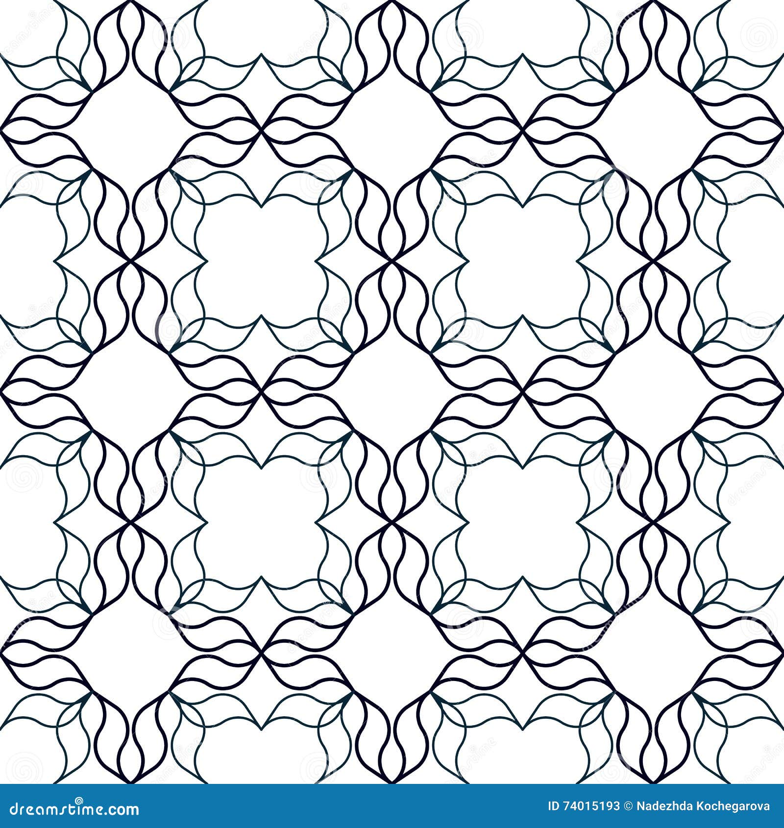 Interlaced Linear Pattern stock vector. Illustration of curlicue 74015193