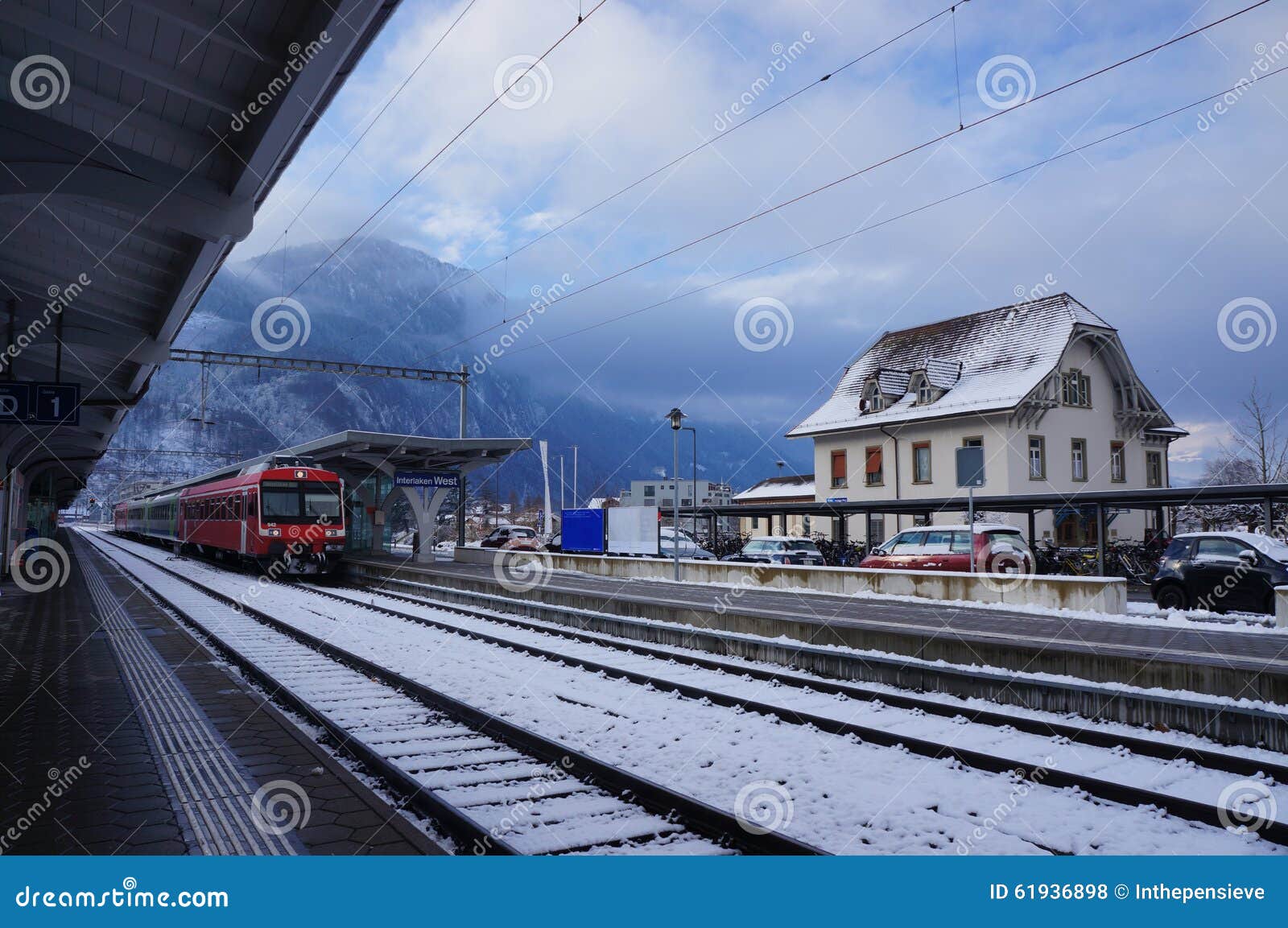 Interlaken West Train Station, Switzerland Stock Photo Image of