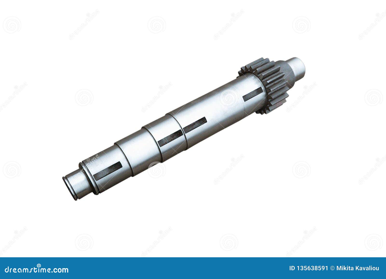 Intermediate Shaft of the Gearbox Stock Image Image of bearing