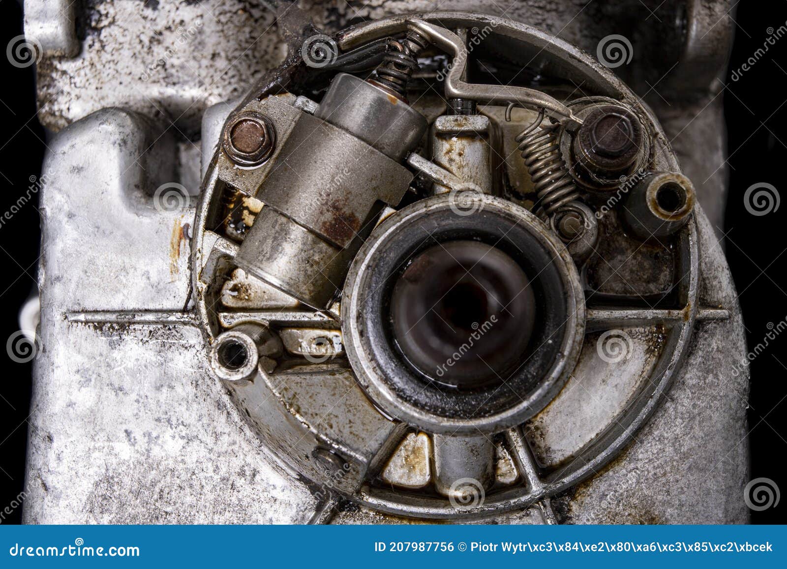 Internal Combustion Engine Ignition System. Electric Circuit Breaker on