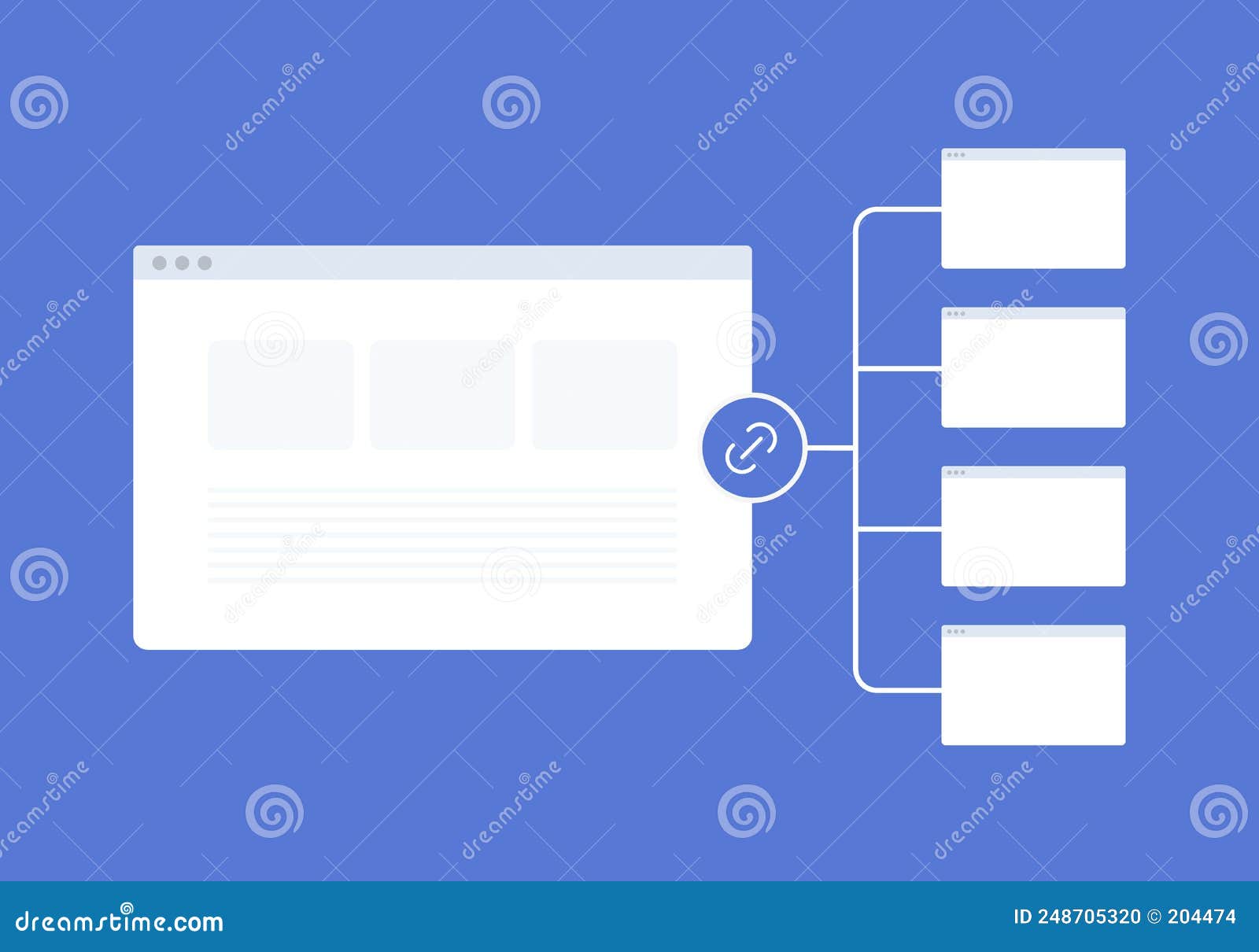 internal links seo optimization concept . hyperlinks link to important pages on the same domain. keyword