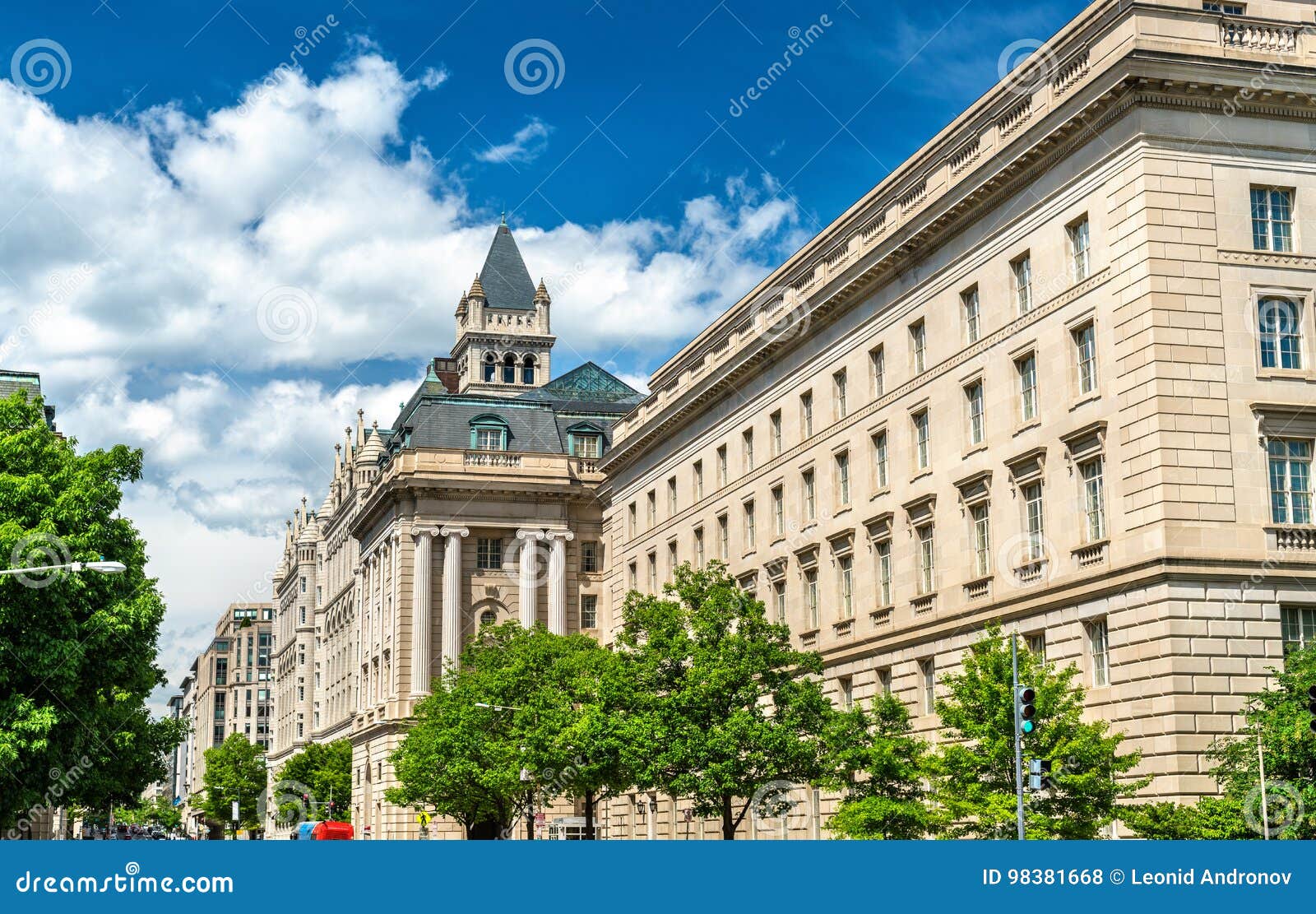 internal revenue service building in washington dc, usa