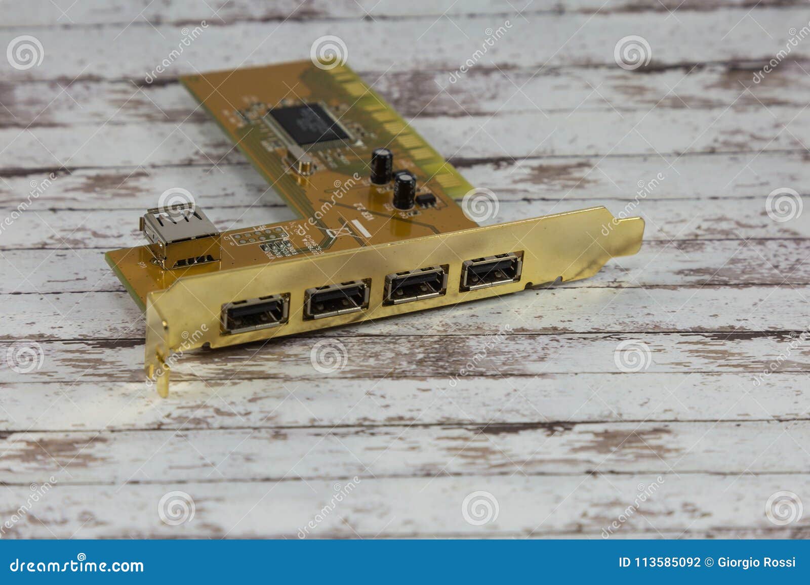 Internal Usb Card for Laptop, Electronic Circuit Board Stock Photo