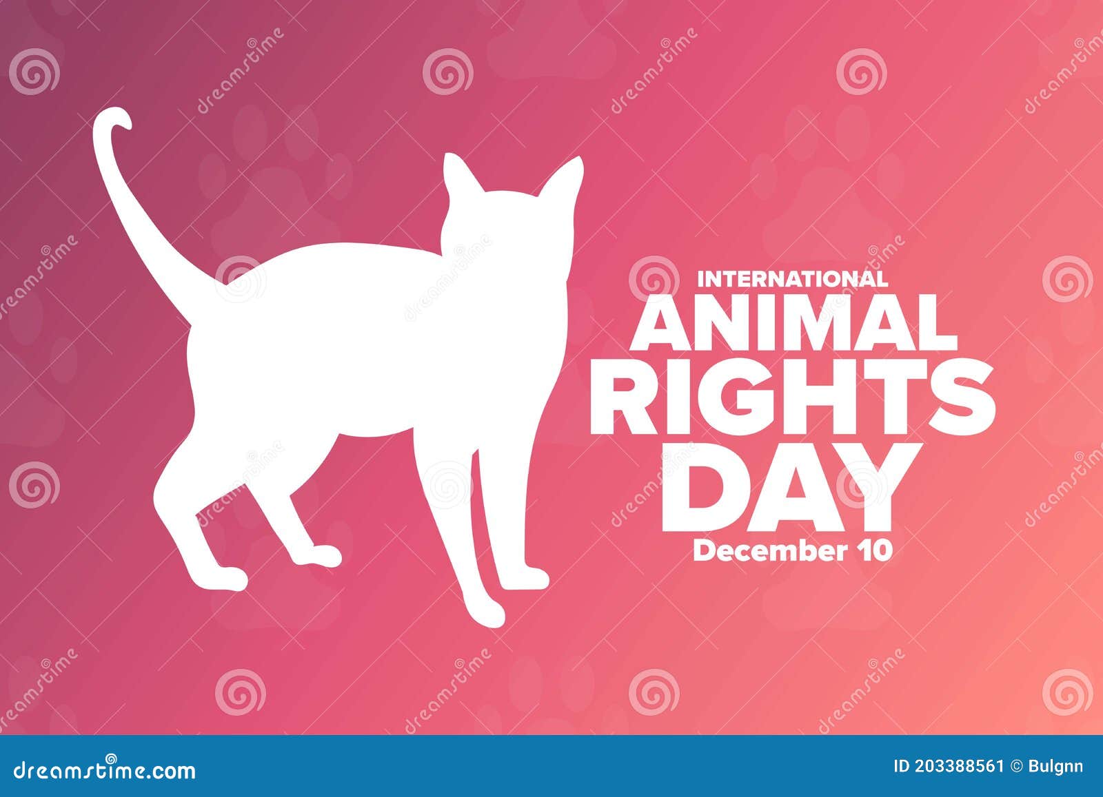 International Animal Rights Day. December 10. Holiday Concept Stock Vector - Illustration of lettering, december: 203388561 International Animal Rights Day. December 10. Holiday Concept Stock Vector - Illustration of lettering, december: 203388561