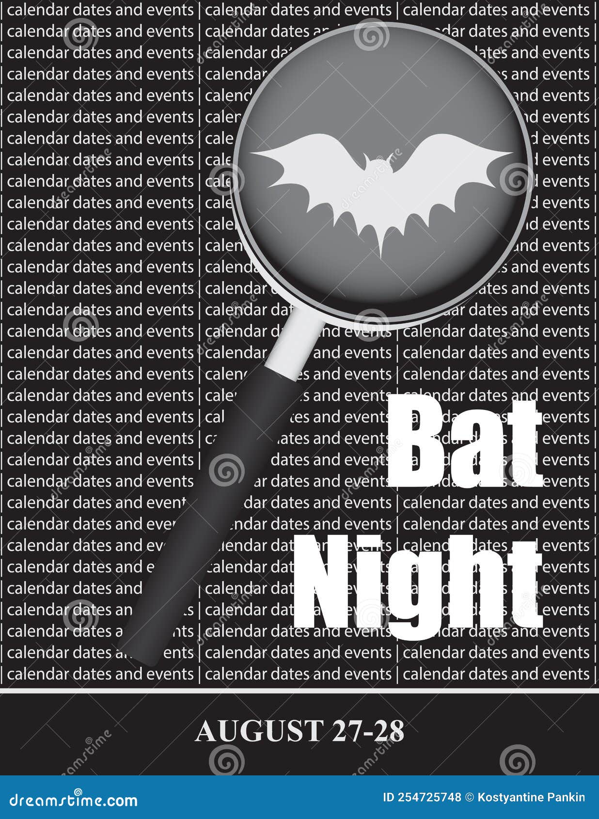 International Bat Night stock vector. Illustration of night 254725748