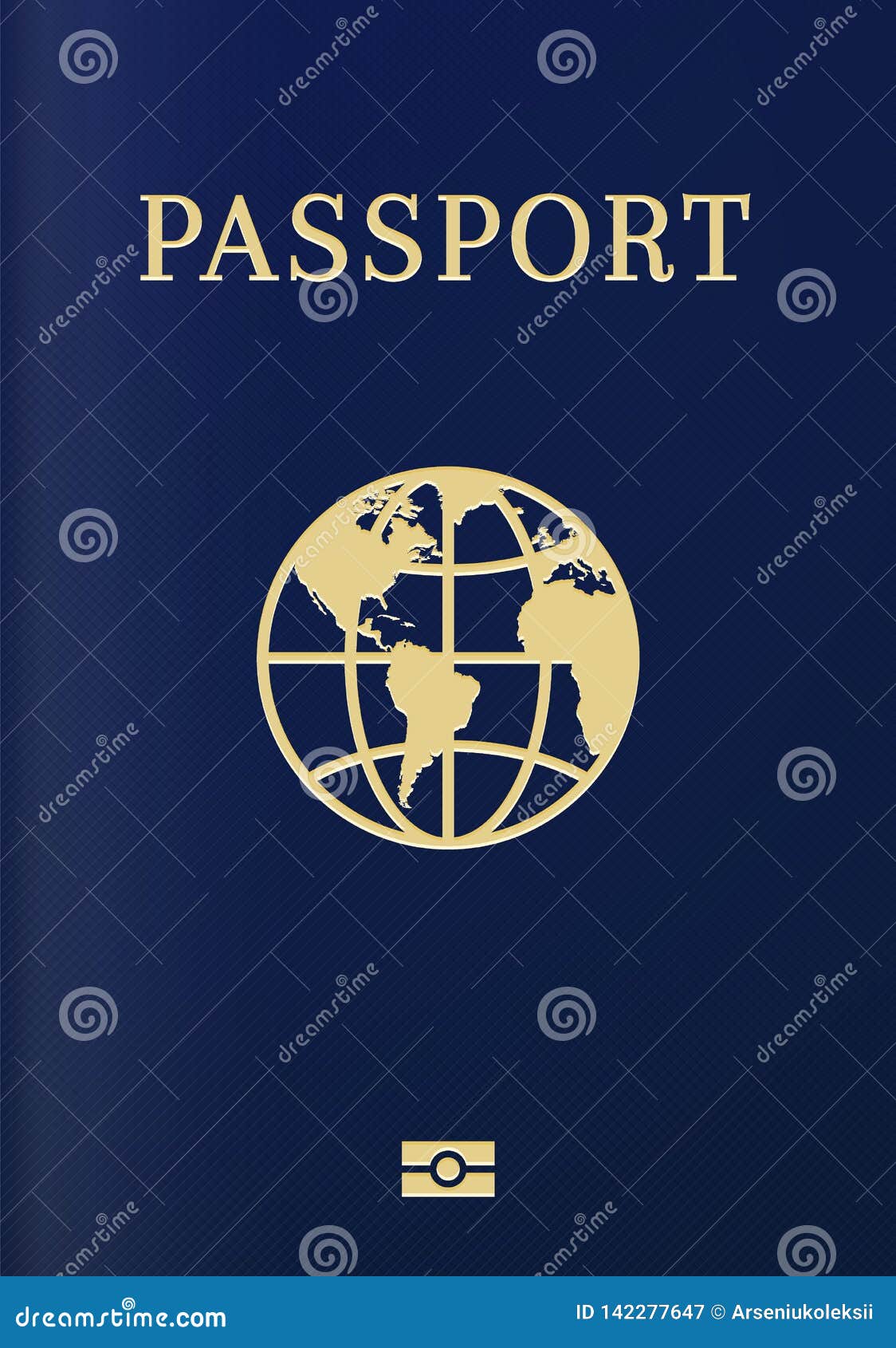 Passport Cover Vector Design Identification Citizen High-Res