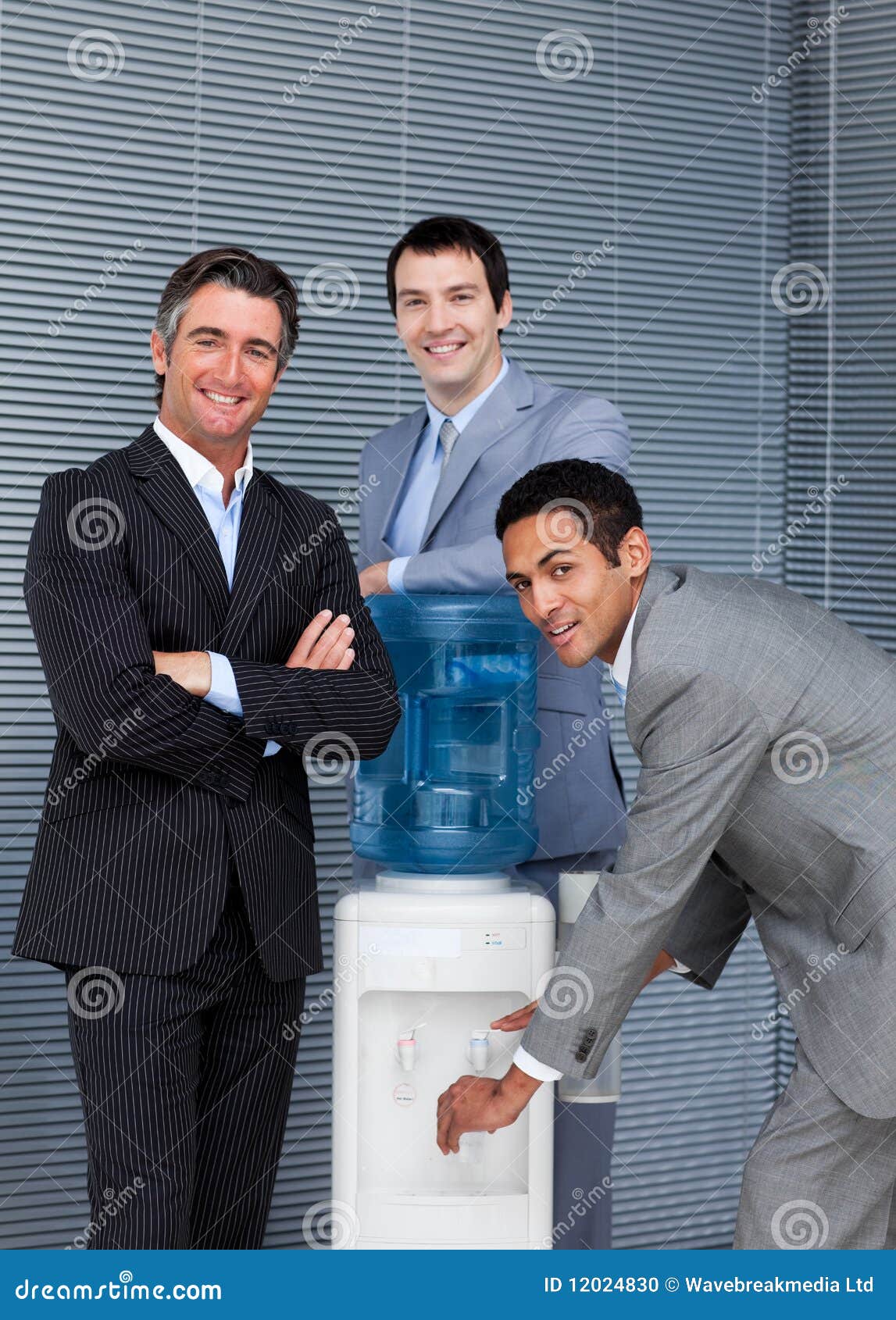 International Business People at Water Cooler Stock Photo Image of