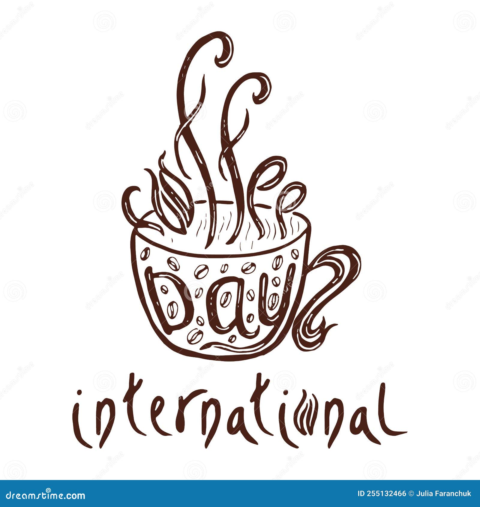 international coffee day. food event concept