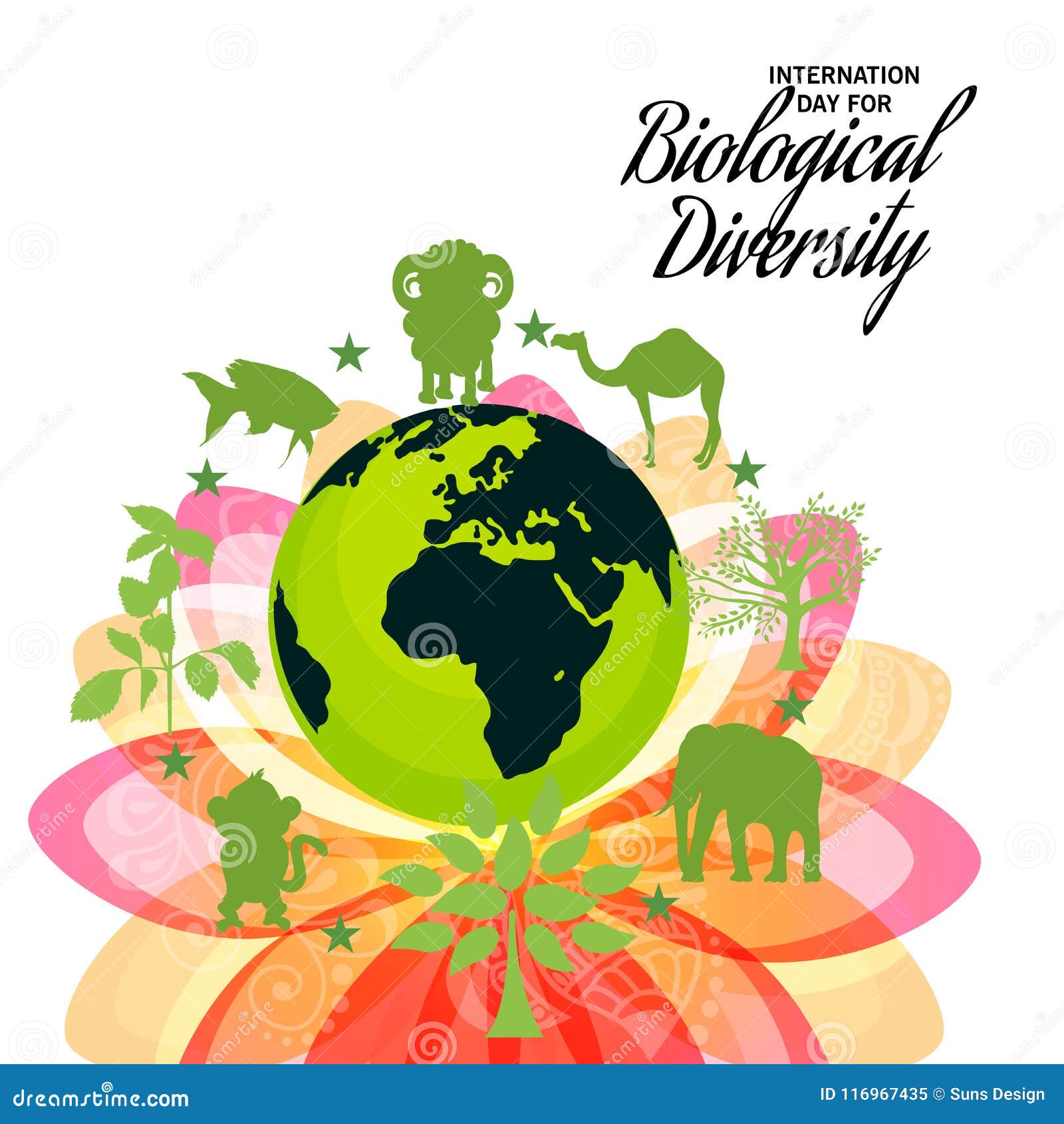 International Day for Biological Diversity. Stock Illustration ...