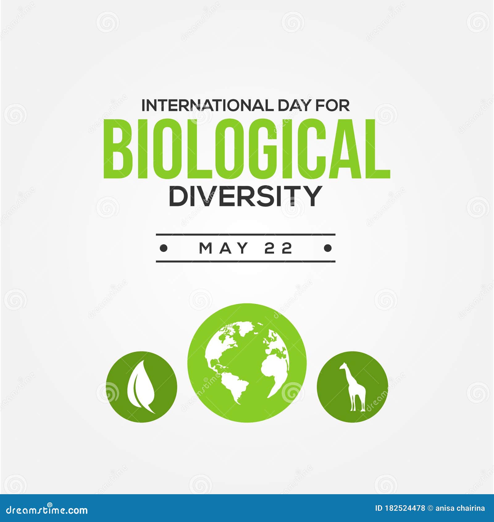 International Day Biological Diversity Vector Design Illustration for ...
