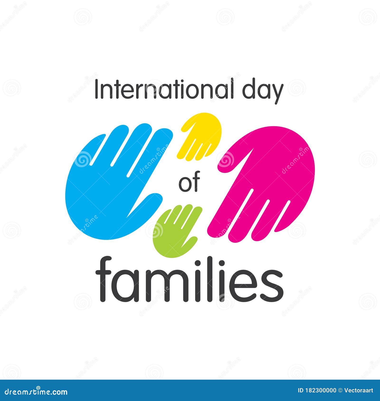 International Day Of Families Day Stock Vector - Illustration of draw