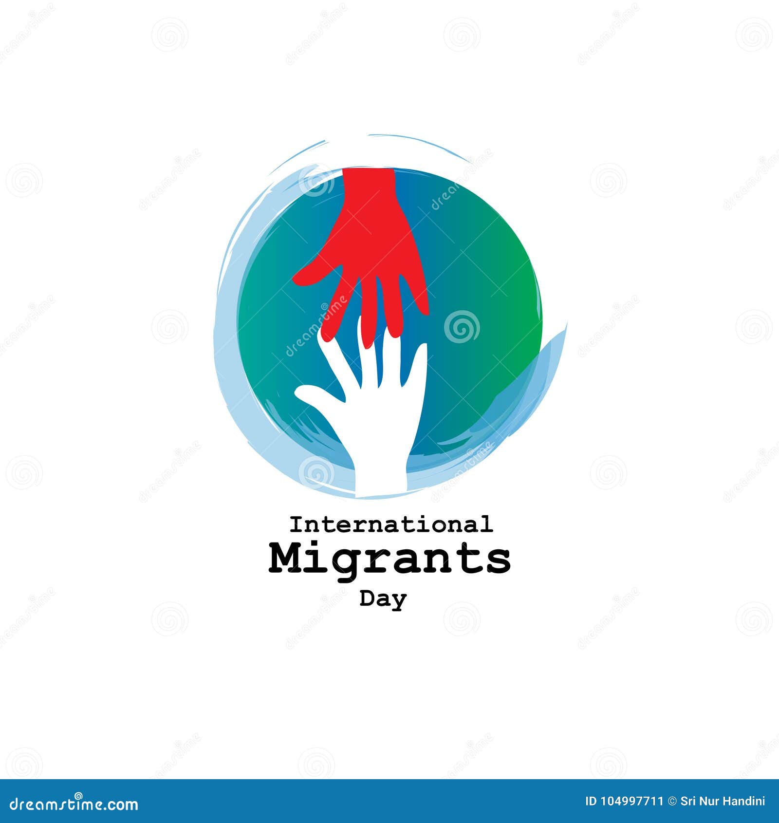 International Migrants Day stock vector. Illustration of icon - 104997711