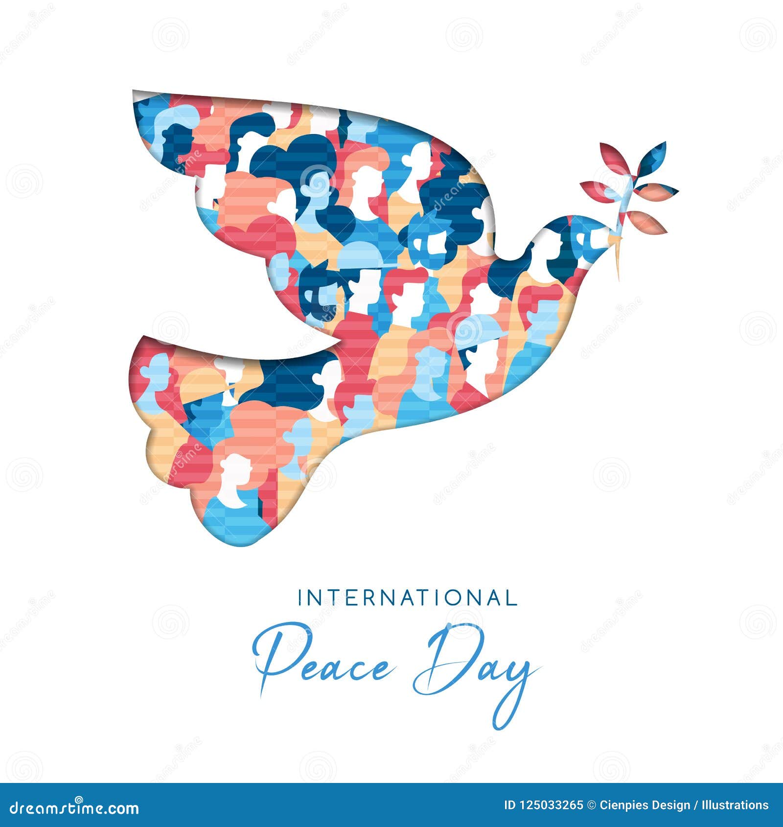 international peace day card for people freedom