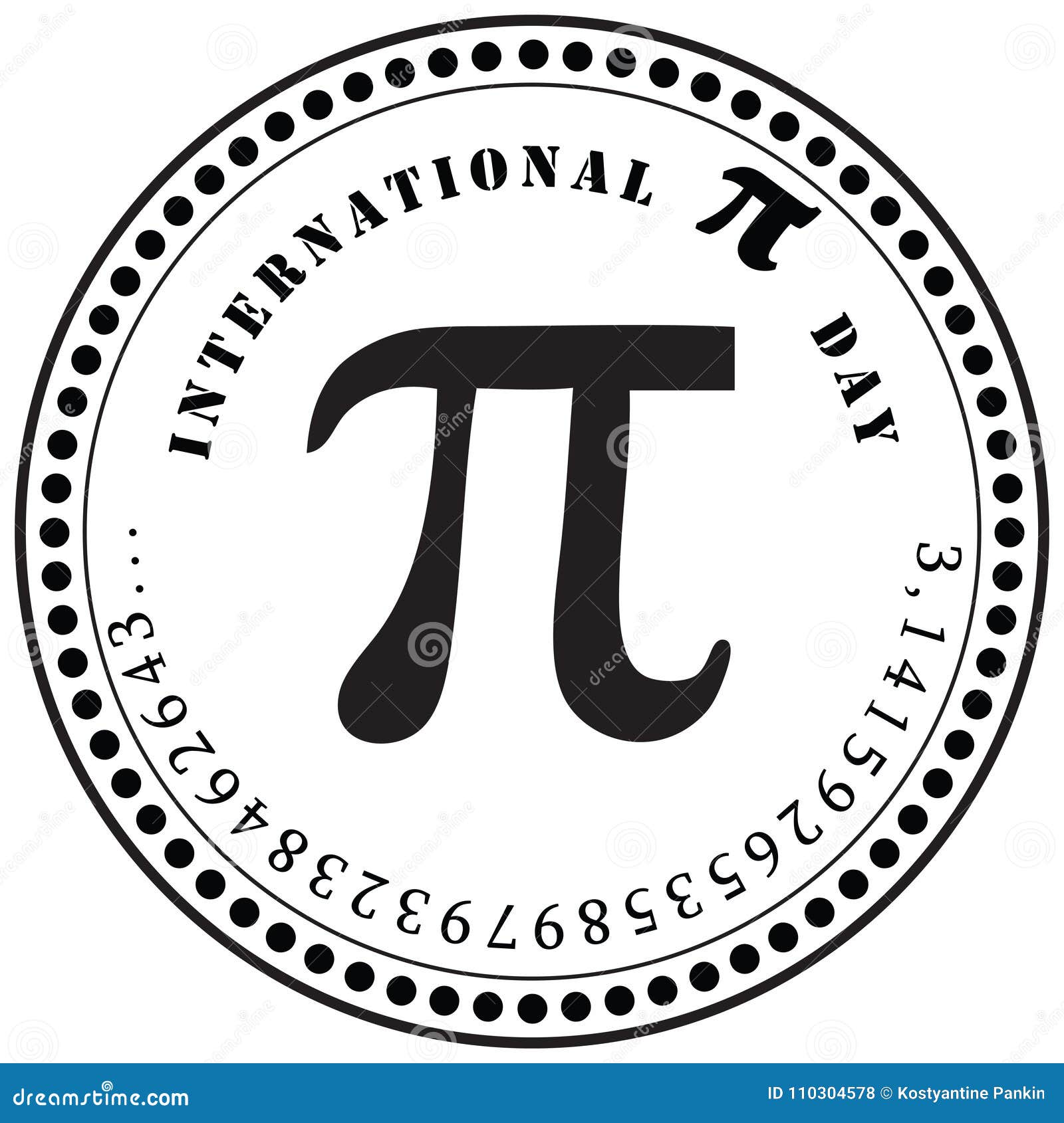 International Pi Day stock vector. Illustration of march 110304578