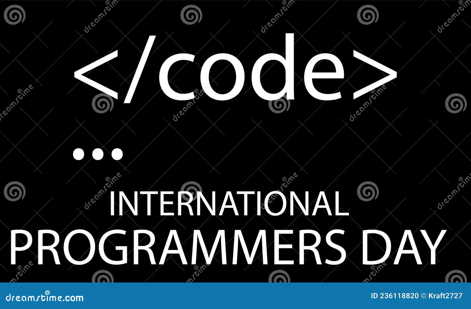International Programmers Day Black Background with Codes Stock Vector