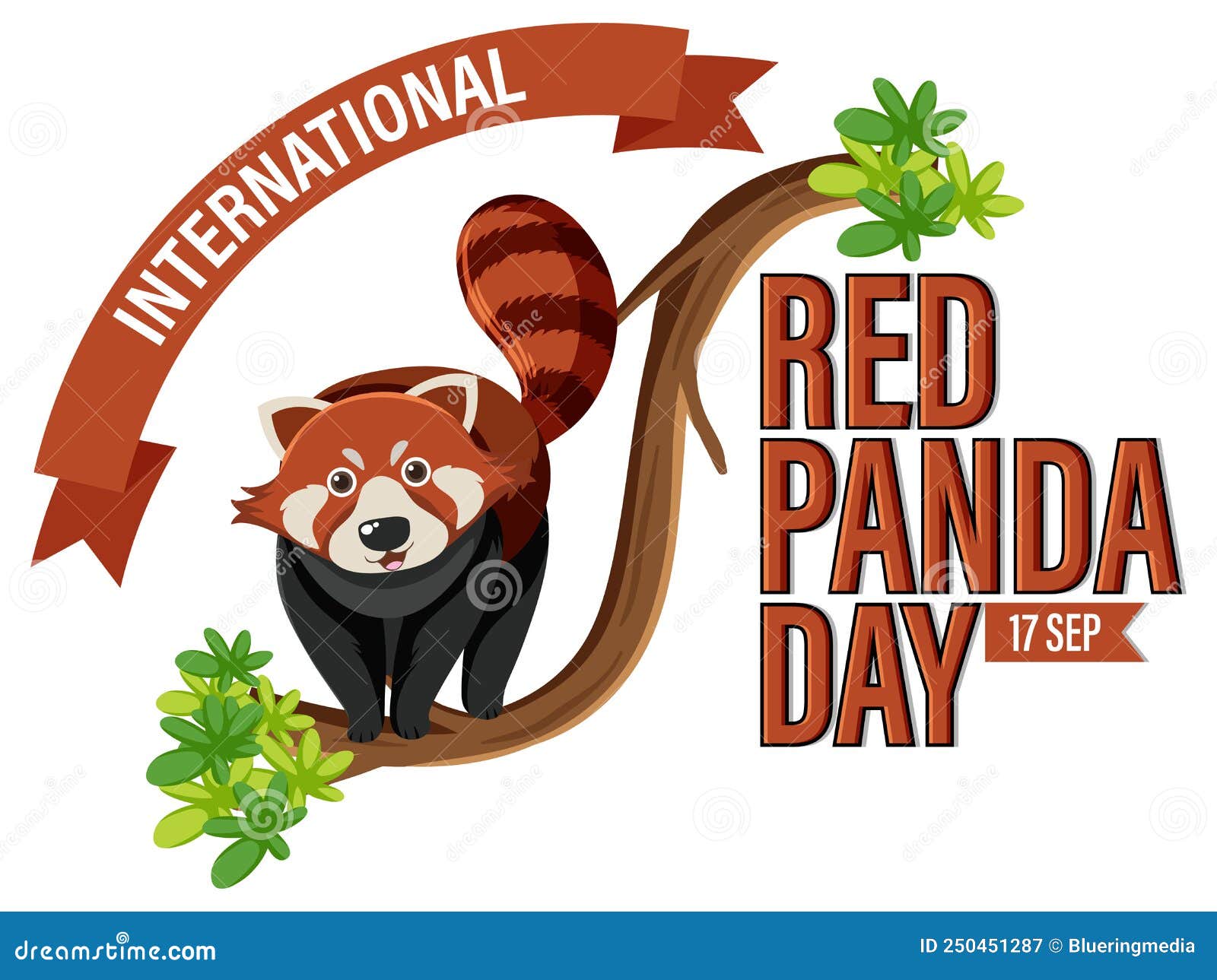 International Red Panda Day Stock Vector Illustration of color, cute