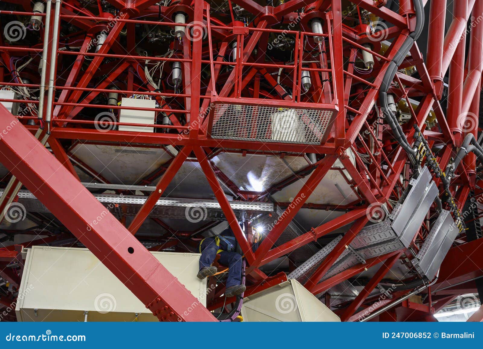 international space observatory and gran telescopio canarias telescope on la palma island located on highest mountain range roque