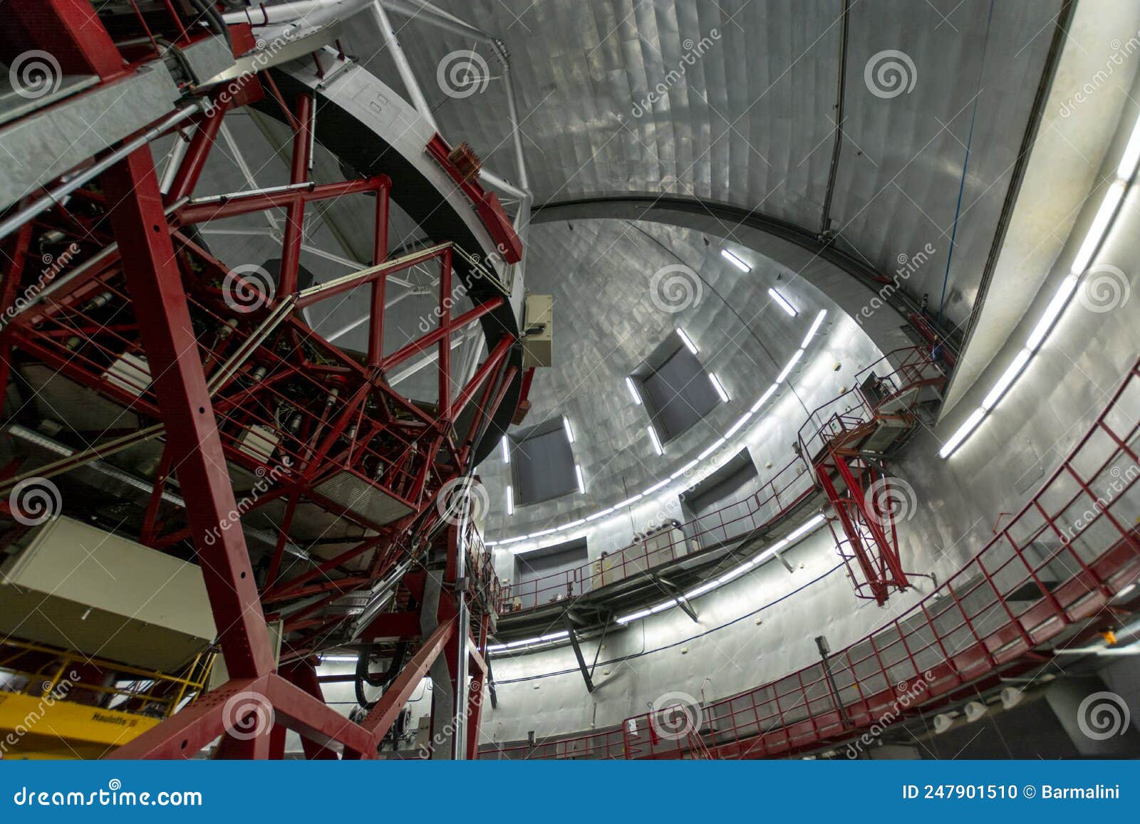 international space observatory and gran telescopio canarias telescope on la palma island located on highest mountain range roque