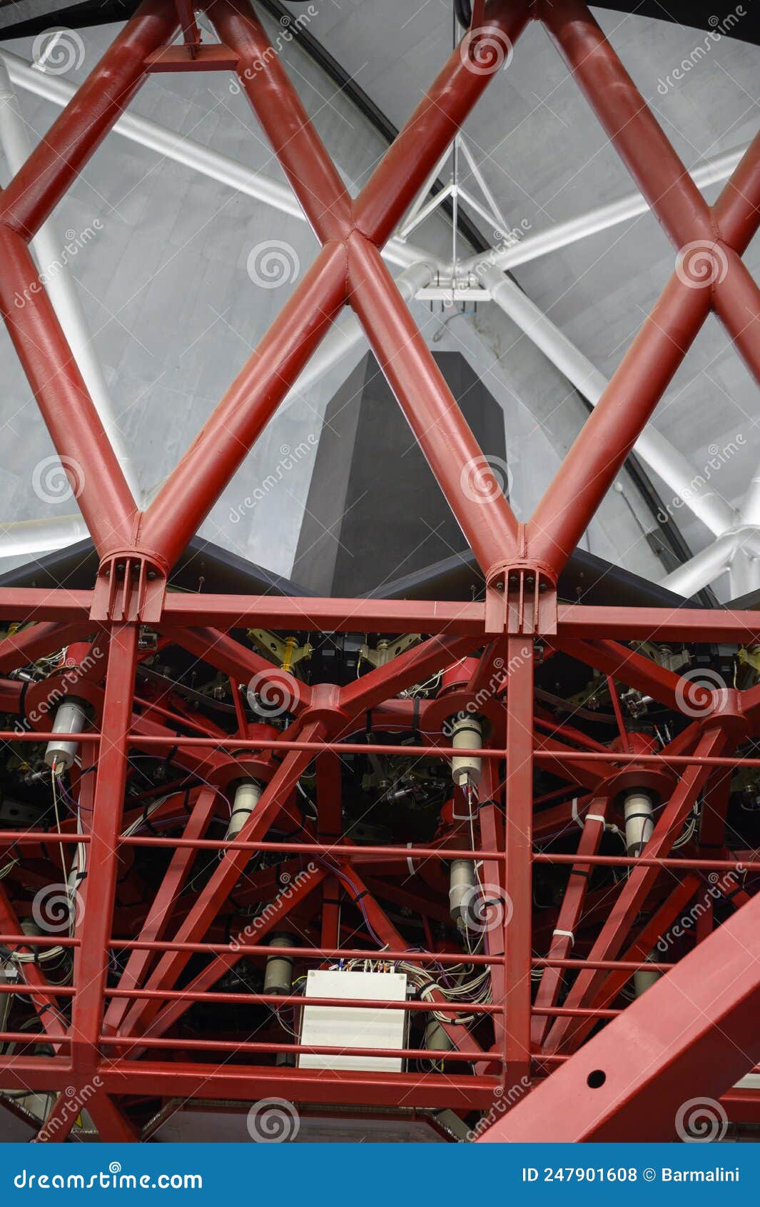 international space observatory and gran telescopio canarias telescope on la palma island located on highest mountain range roque